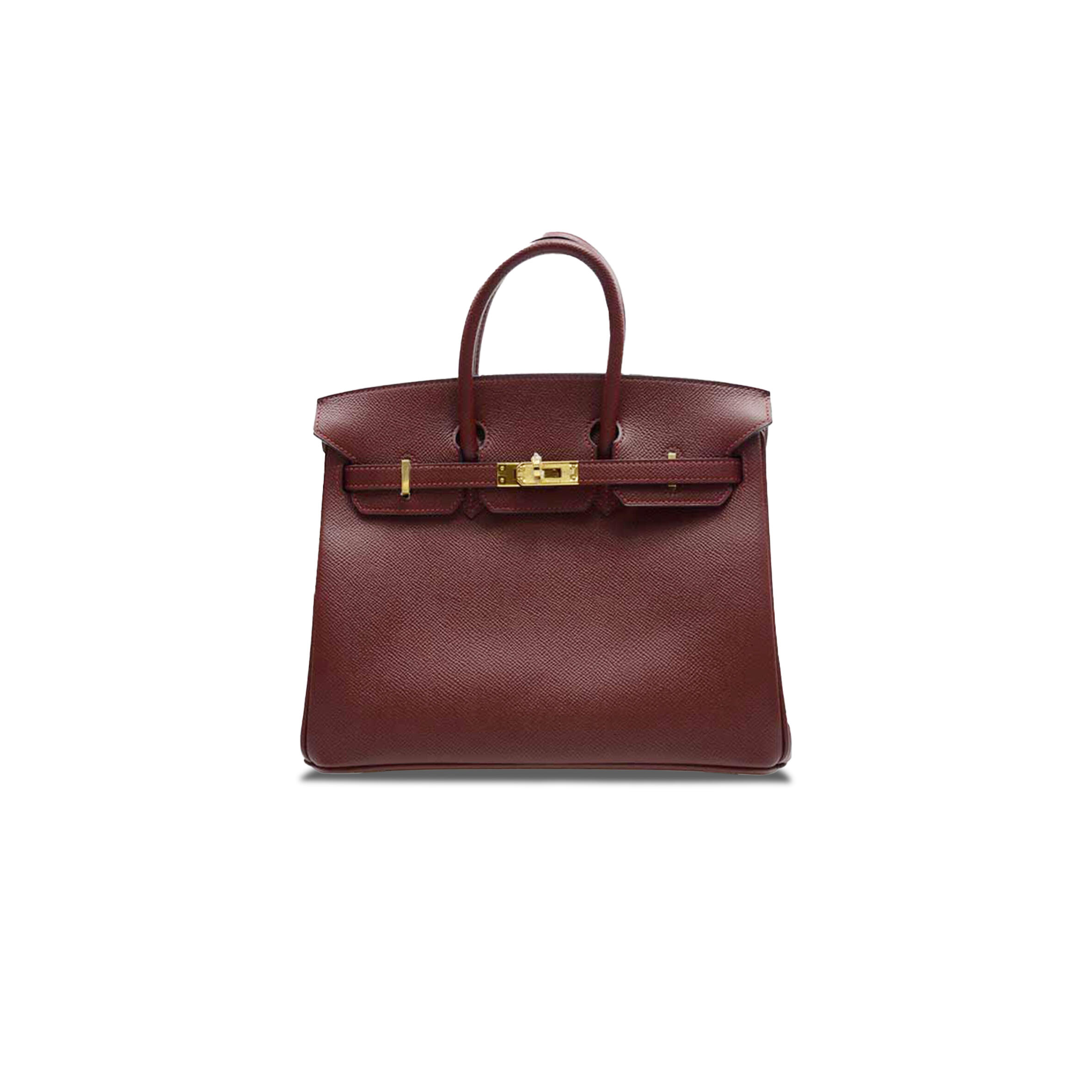 H**me5 BIRKIN 25 TOGO LEATHER BURGUNDY GOLD BUCKLE BAG BK2555EPGP (25*20*13cm) Master Quality